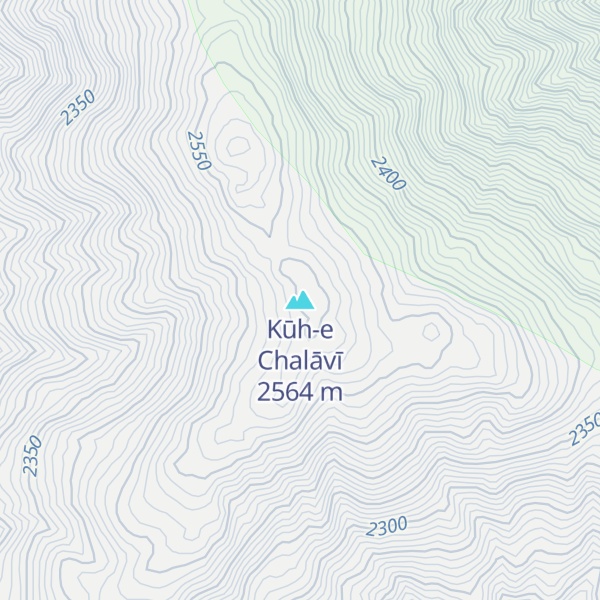 Map of Kūh-e Chalāvī
