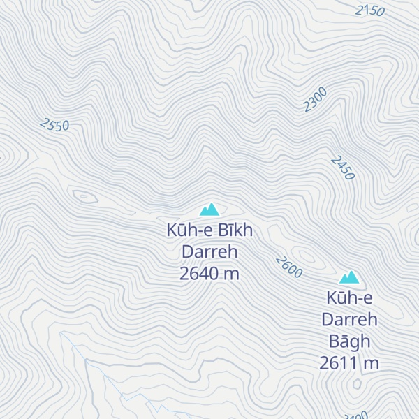 Map of Kūh-e Bīkh Darreh