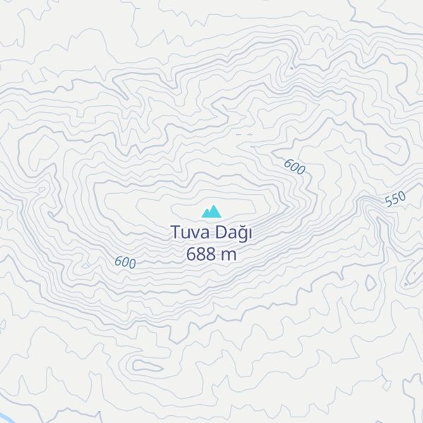 Map of Tuva Dağı