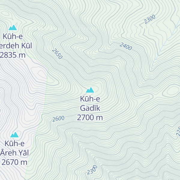 Map of Kūh-e Gadīk