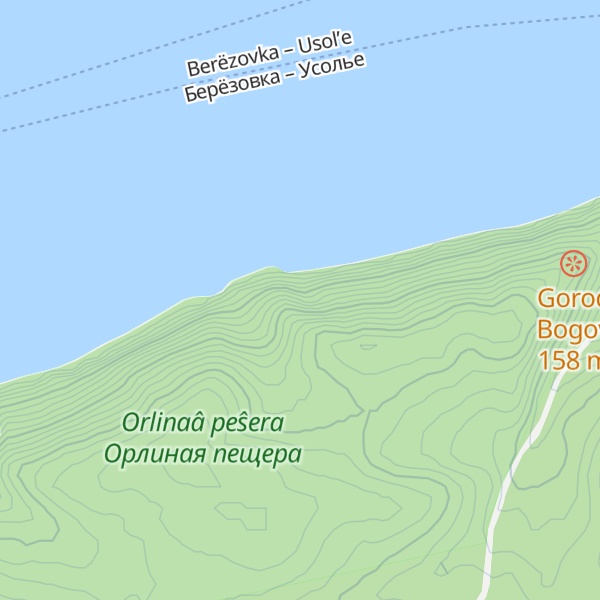 Map of Skala Belii Kamen