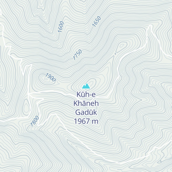 Map of Kūh-e Khāneh Gadūk