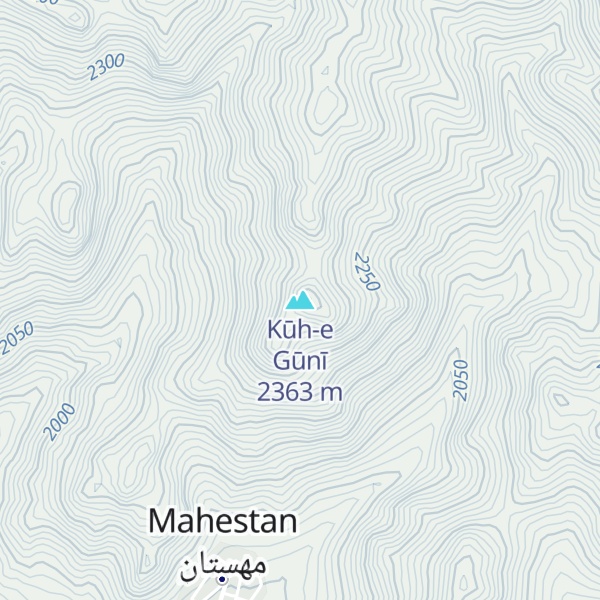 Map of Kūh-e Gūnī