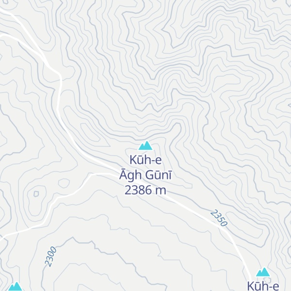 Map of Kūh-e Āgh Gūnī
