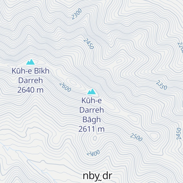 Map of Kūh-e Darreh Bāgh