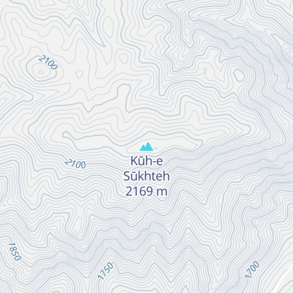 Map of Kūh-e Sūkhteh