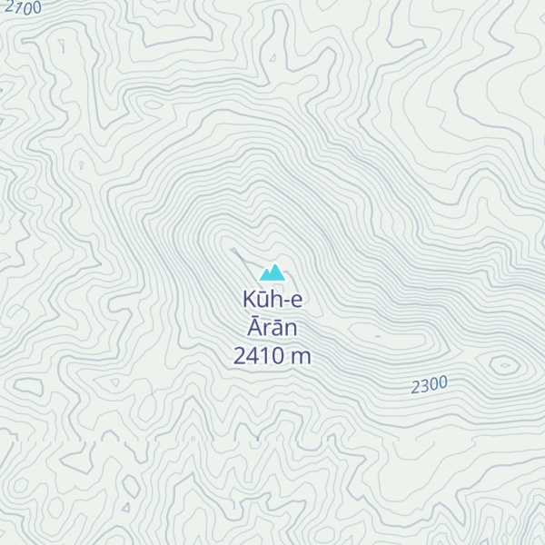 Map of Kūh-e Ārān