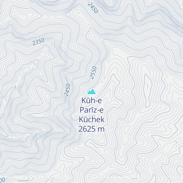 Map of Kūh-e Parīz-e Kūchek