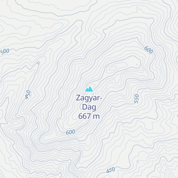 Map of Zagyar-Dag
