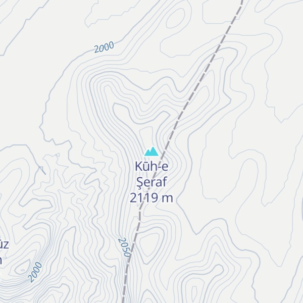 Map of Kūh-e Şeraf