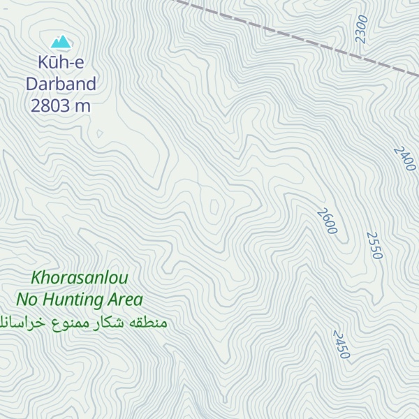Map of Kūh-e Sendān Dāghī
