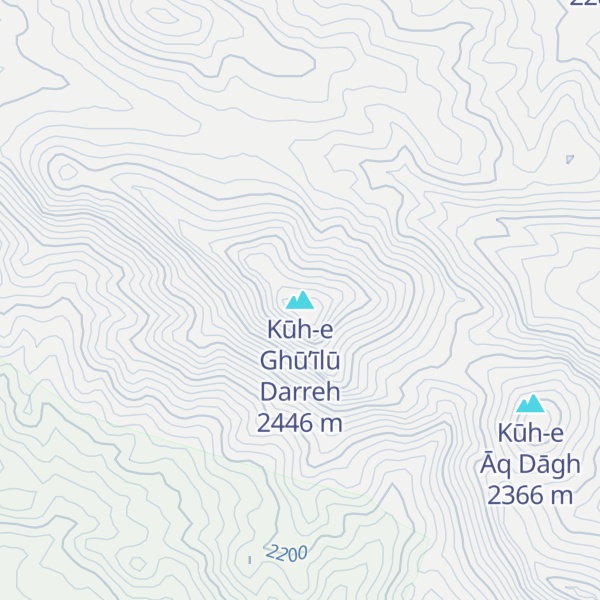 Map of Kūh-e Ghū’īlū Darreh