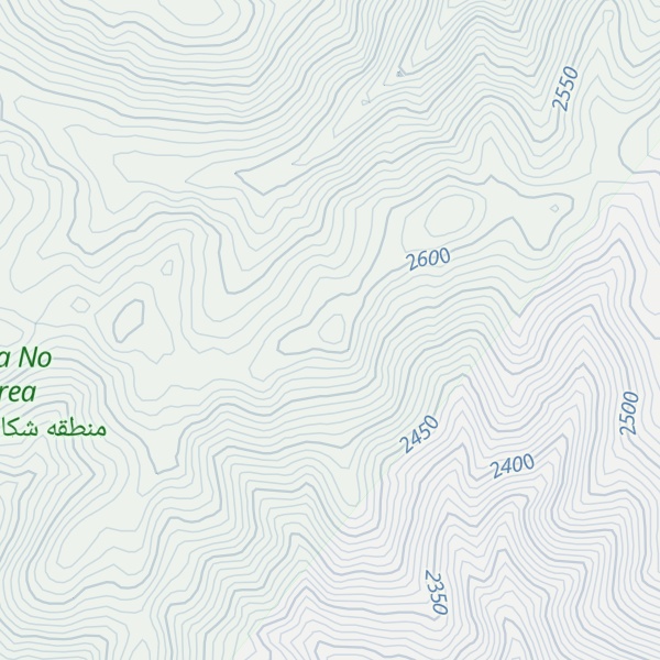 Map of Kūh-e Vazīr Chaman