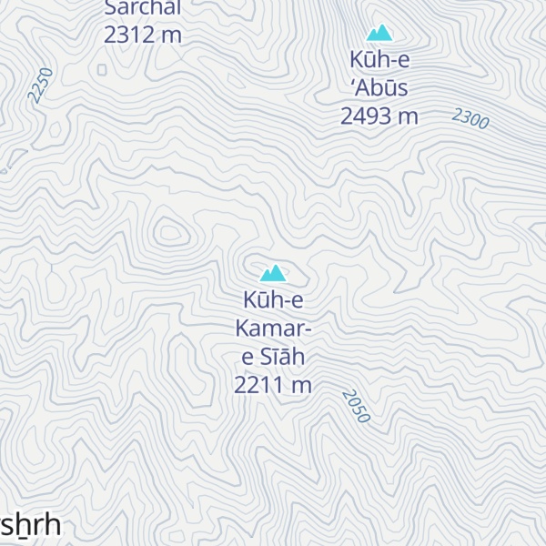 Map of Kūh-e Kamar-e Sīāh