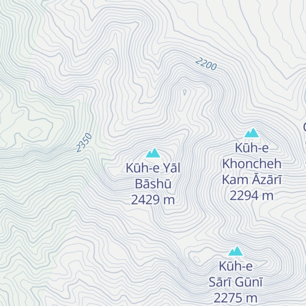 Map of Kūh-e Yāl Bāshū