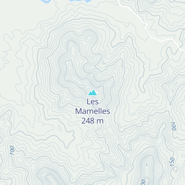 Map of Les Mamelles