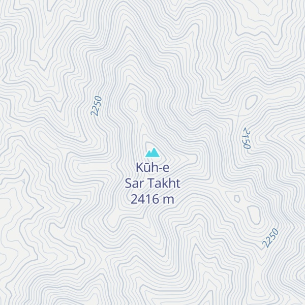 Map of Kūh-e Sar Takht