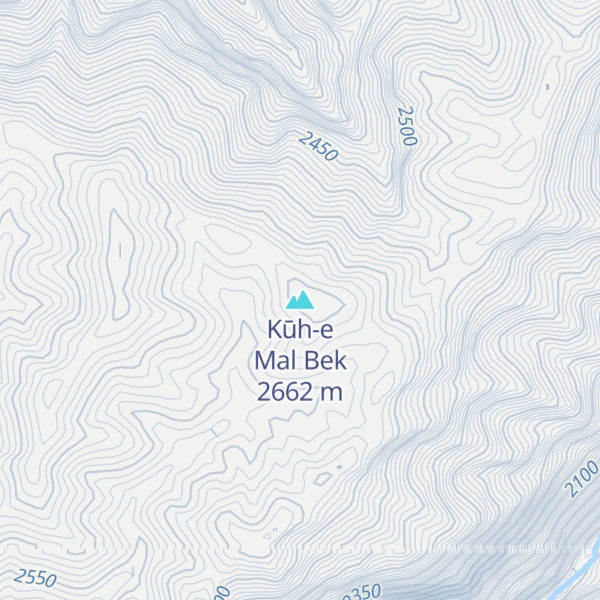 Map of Kūh-e Mal Bek