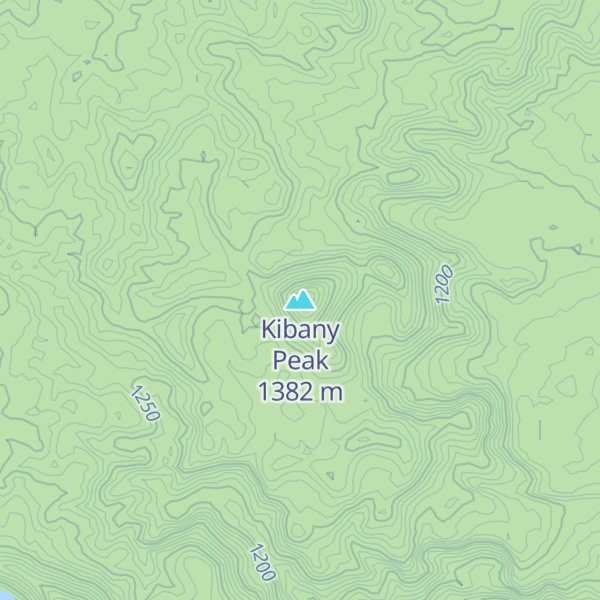 Map of Kibany Peak