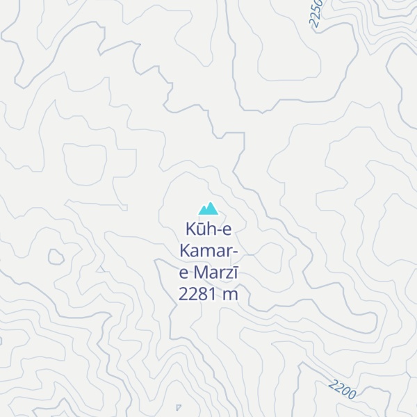 Map of Kūh-e Kamar-e Marzī