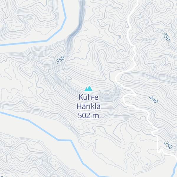Map of Kūh-e Hārīklā
