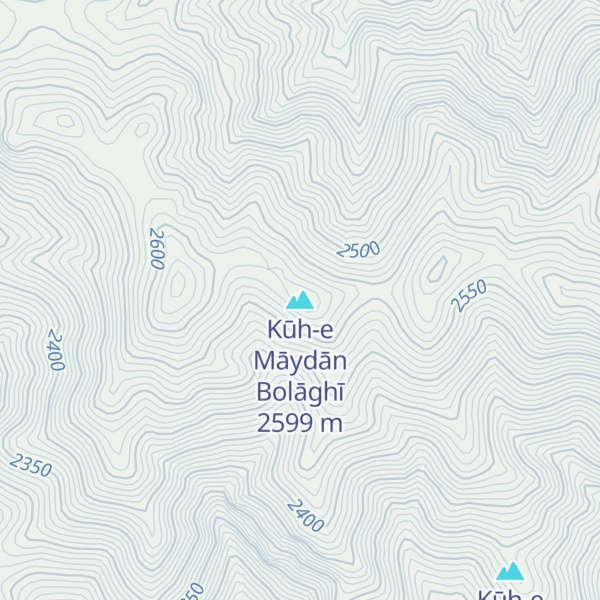 Map of Kūh-e Māydān Bolāghī