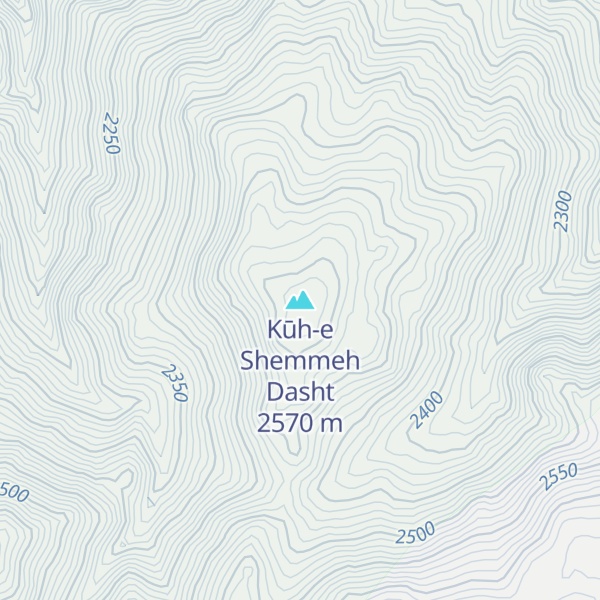 Map of Kūh-e Shemmeh Dasht