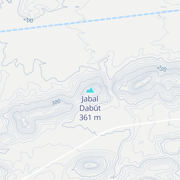 Map of Jabal Dabūt
