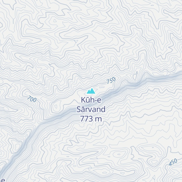 Map of Kūh-e Sārvand