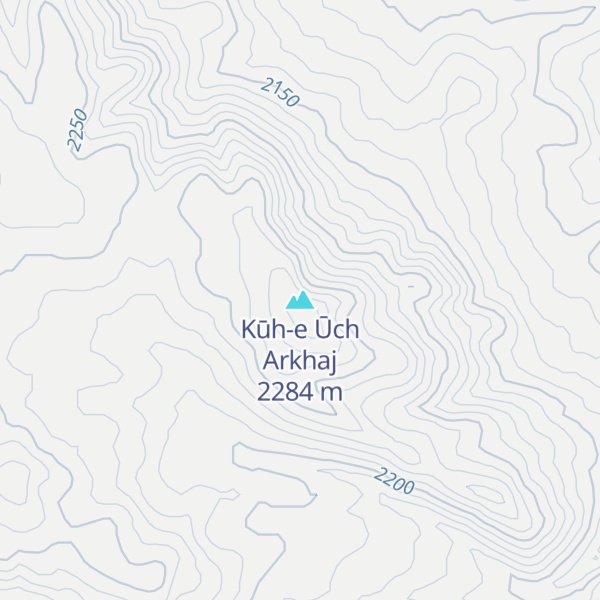 Map of Kūh-e Ūch Arkhaj