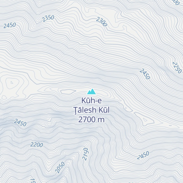Map of Kūh-e Ţālesh Kūl