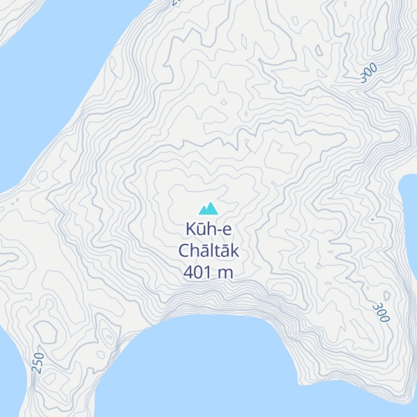 Map of Kūh-e Chāltāk