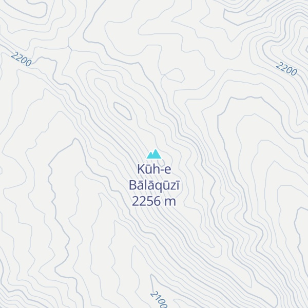 Map of Kūh-e Bālāqūzī