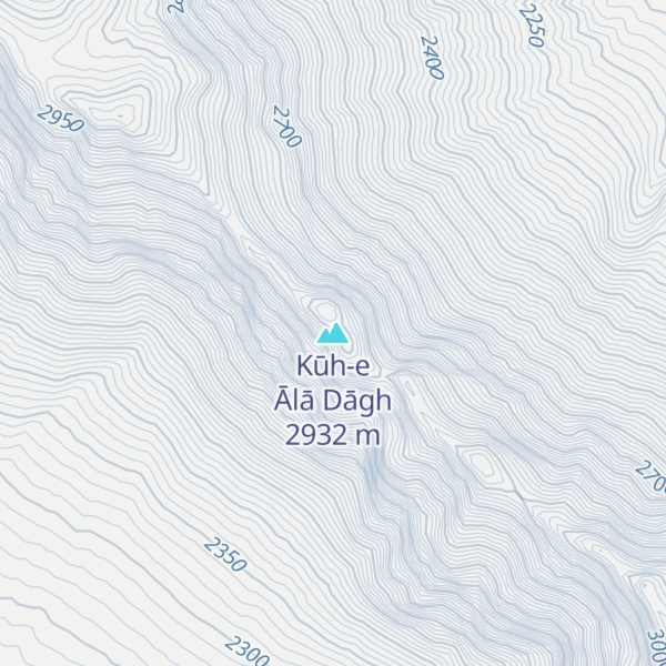 Map of Kūh-e Ālā Dāgh