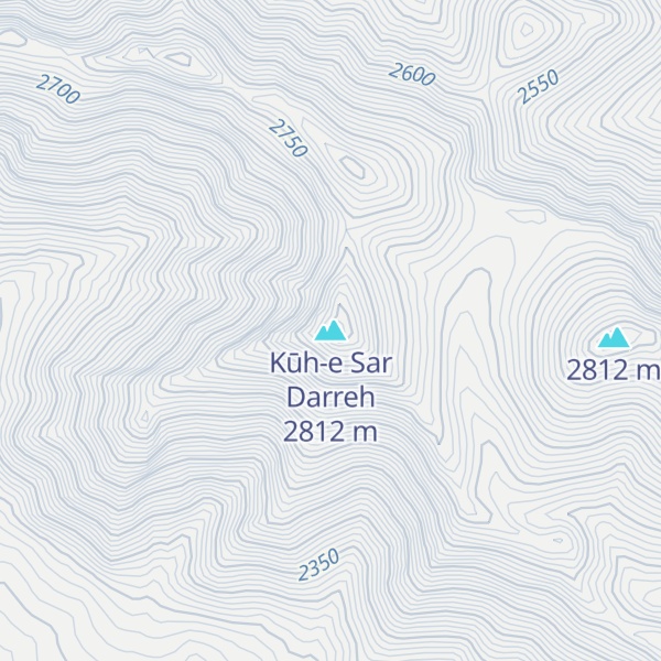 Map of Kūh-e Sar Darreh
