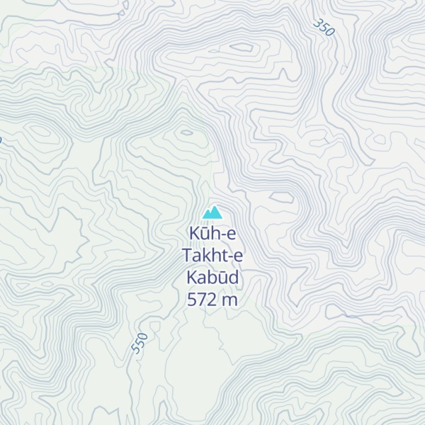 Map of Kūh-e Takht-e Kabūd