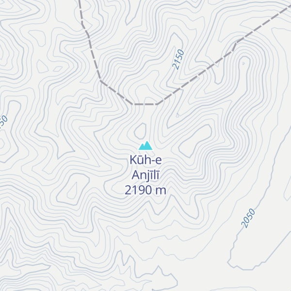 Map of Kūh-e Anjīlī