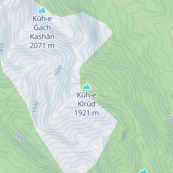 Map of Kūh-e Kīrūd