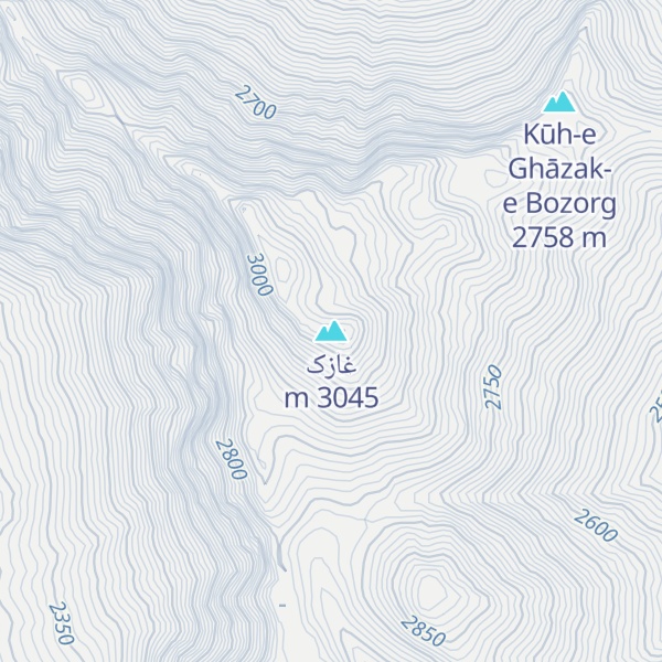Map of غازک