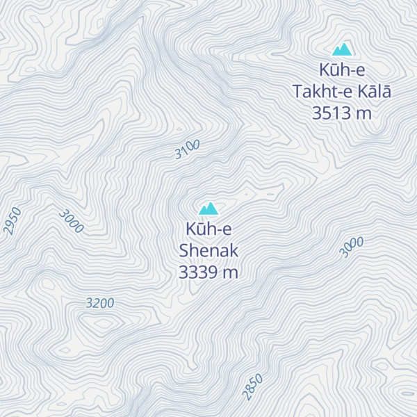 Map of Kūh-e Shenak