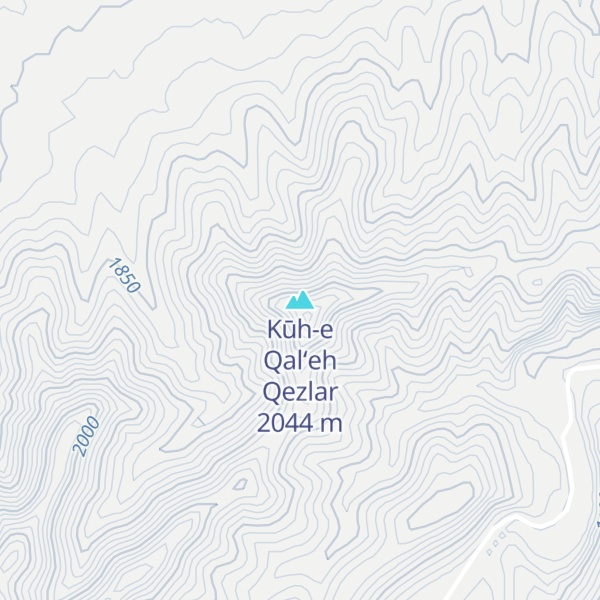 Map of Kūh-e Qal‘eh Qezlar
