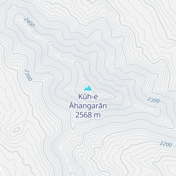 Map of Kūh-e Āhangarān
