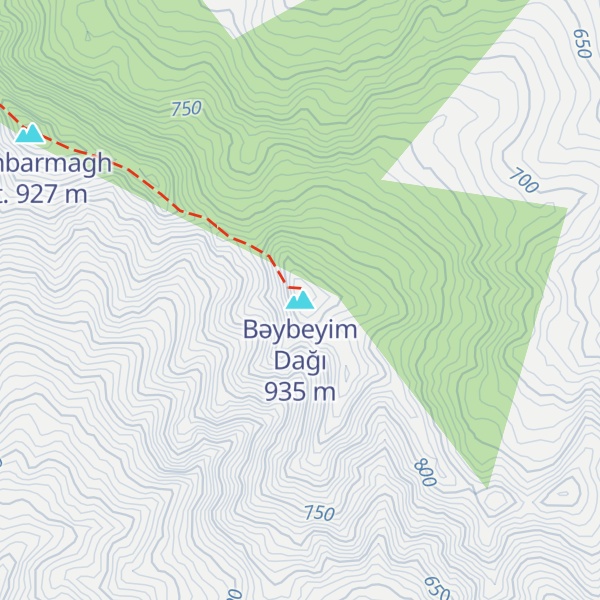 Map of Bəybeyim Dağı