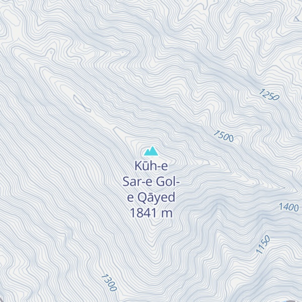 Map of Kūh-e Sar-e Gol-e Qāyed