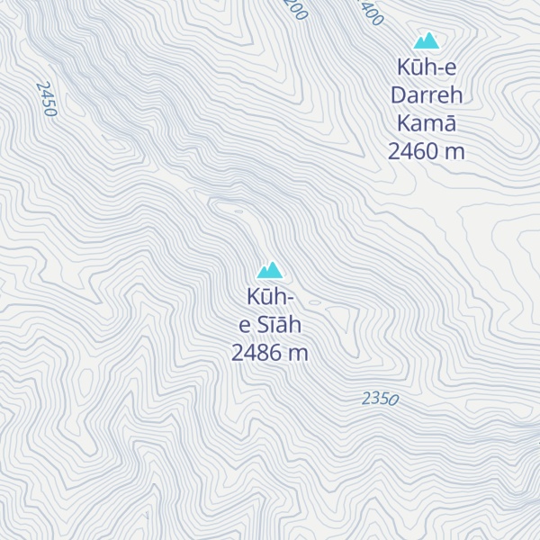 Map of Kūh-e Sīāh