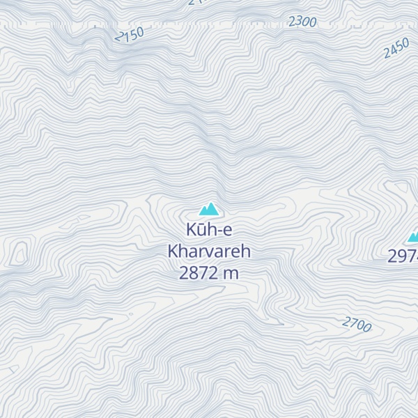 Map of Kūh-e Kharvareh