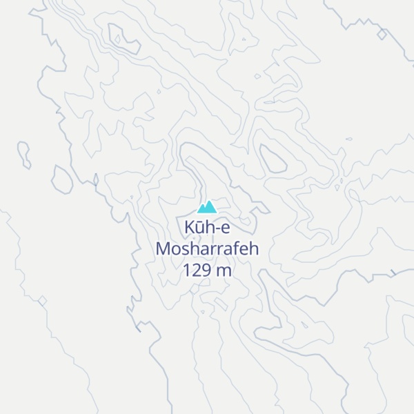 Map of Kūh-e Mosharrafeh