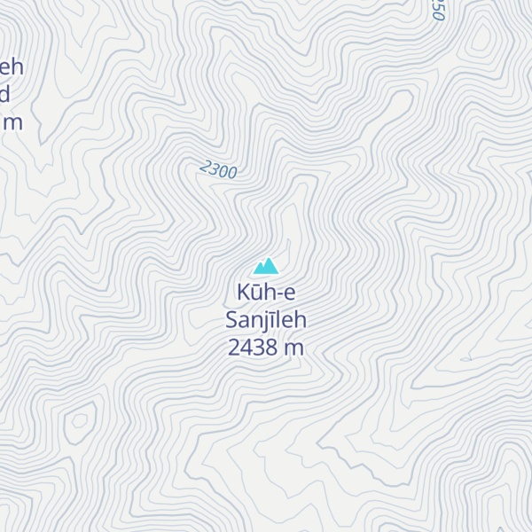 Map of Kūh-e Sanjīleh