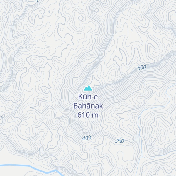 Map of Kūh-e Bahānak