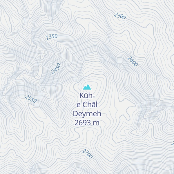 Map of Kūh-e Chāl Deymeh